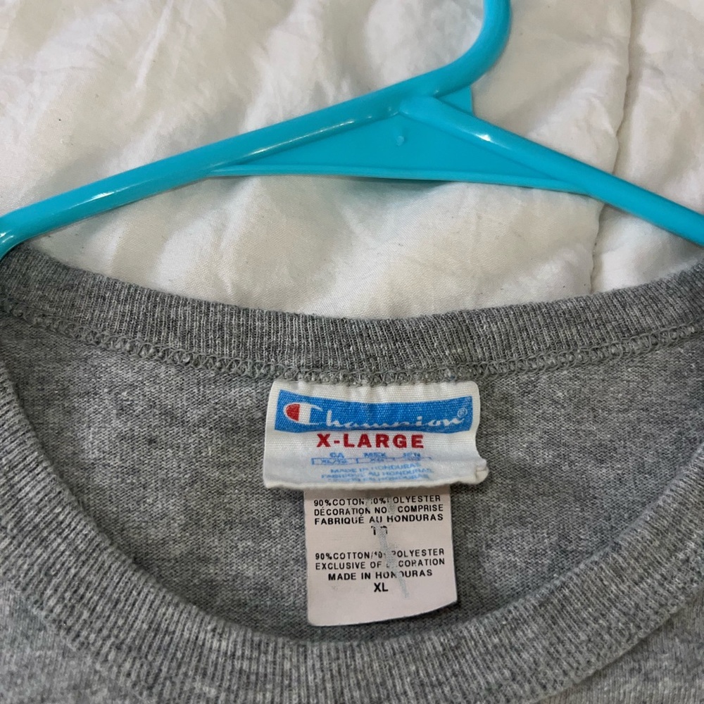 Grey Champion long sleeve shirt. Size: XL